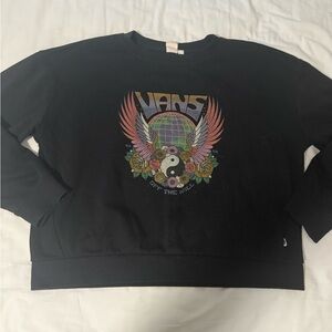 XL Vans Black Graphic Crewneck Sweater